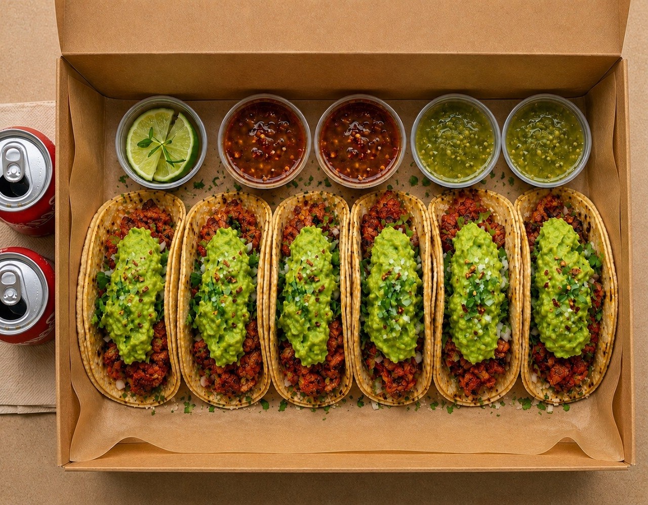 Combo 6 Pastor + 2 Sodas — TACO TACO