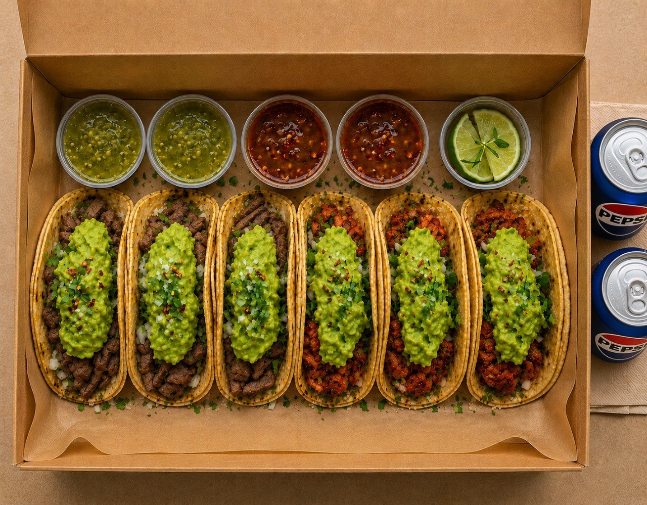 Combo 6 Mixto + 2 Sodas — TACO TACO