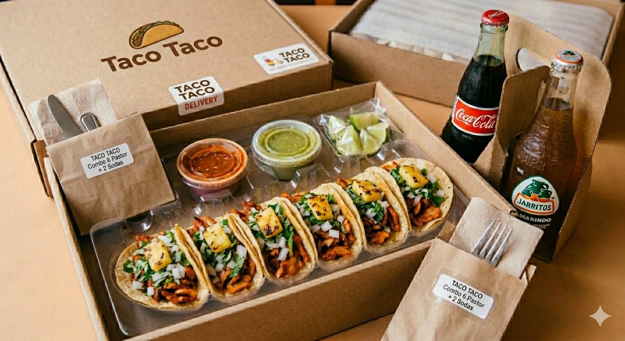 Comida de TACO TACO lista para delivery